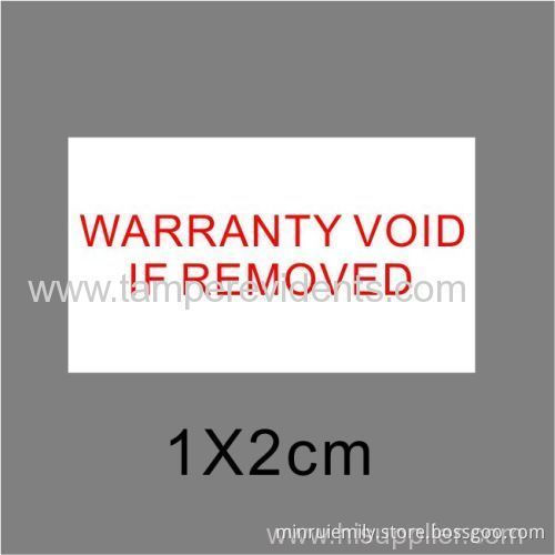 Tamper Evident Security Sticker,rectangular Destructible Warranty Sticker,warranty Void If Removed Eggshell Sticker 